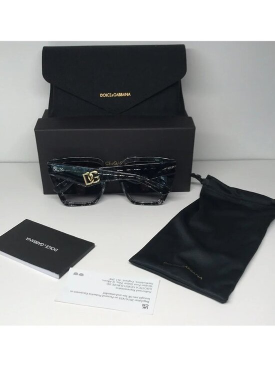 New Authentic Dolce & Gabbana Women\'s iconic DG Crossed luxury Sunglasses main image 8